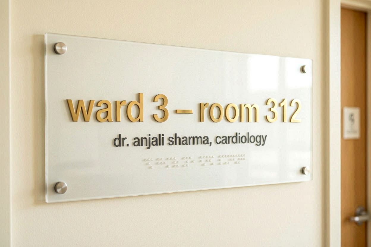 Patient Room Signs