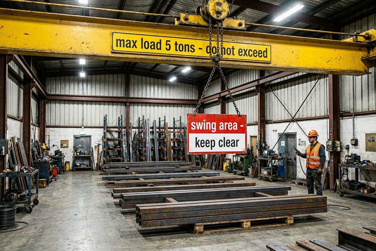 Crane Safety Signs