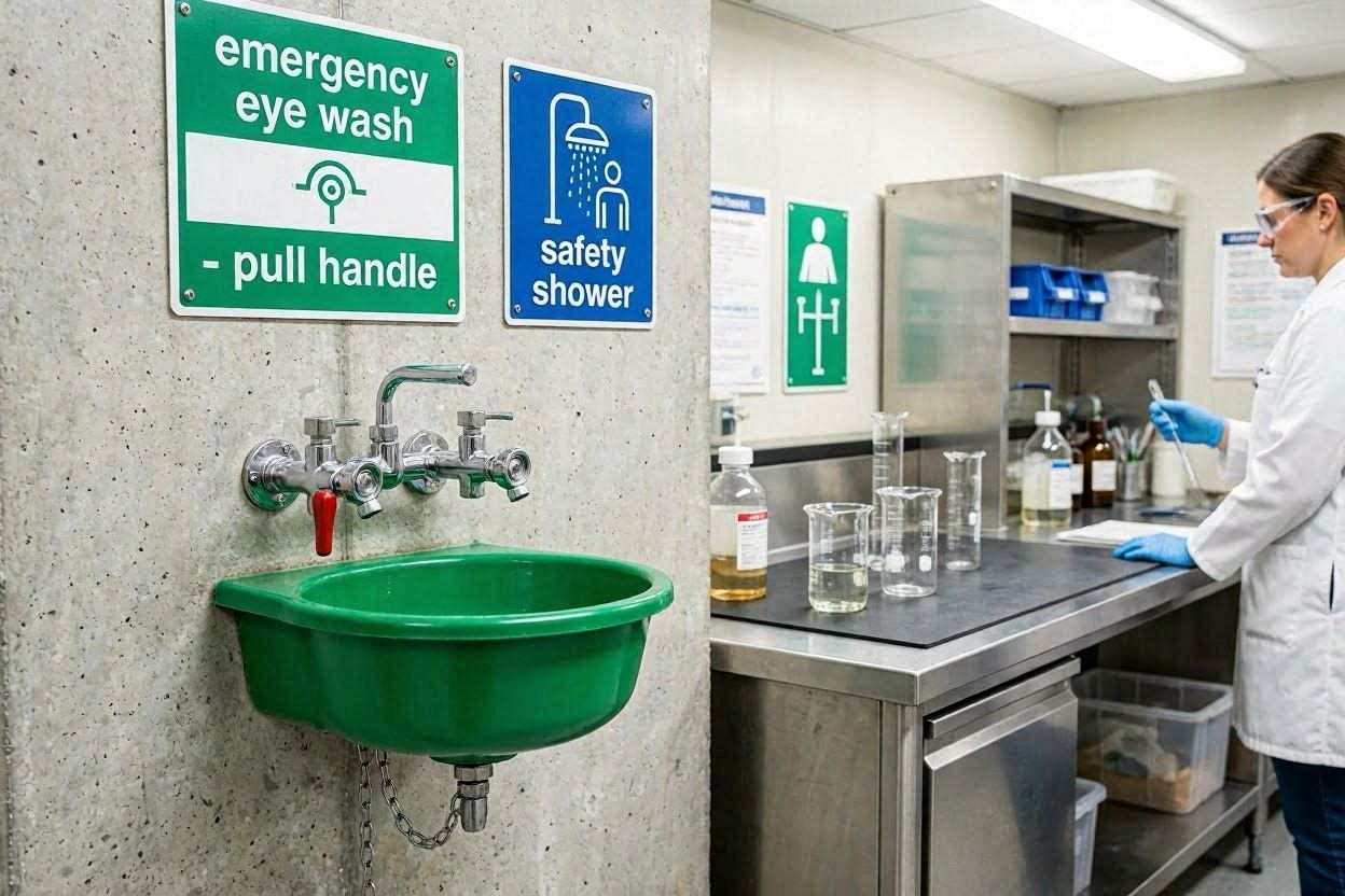 Emergency Wash Signs
