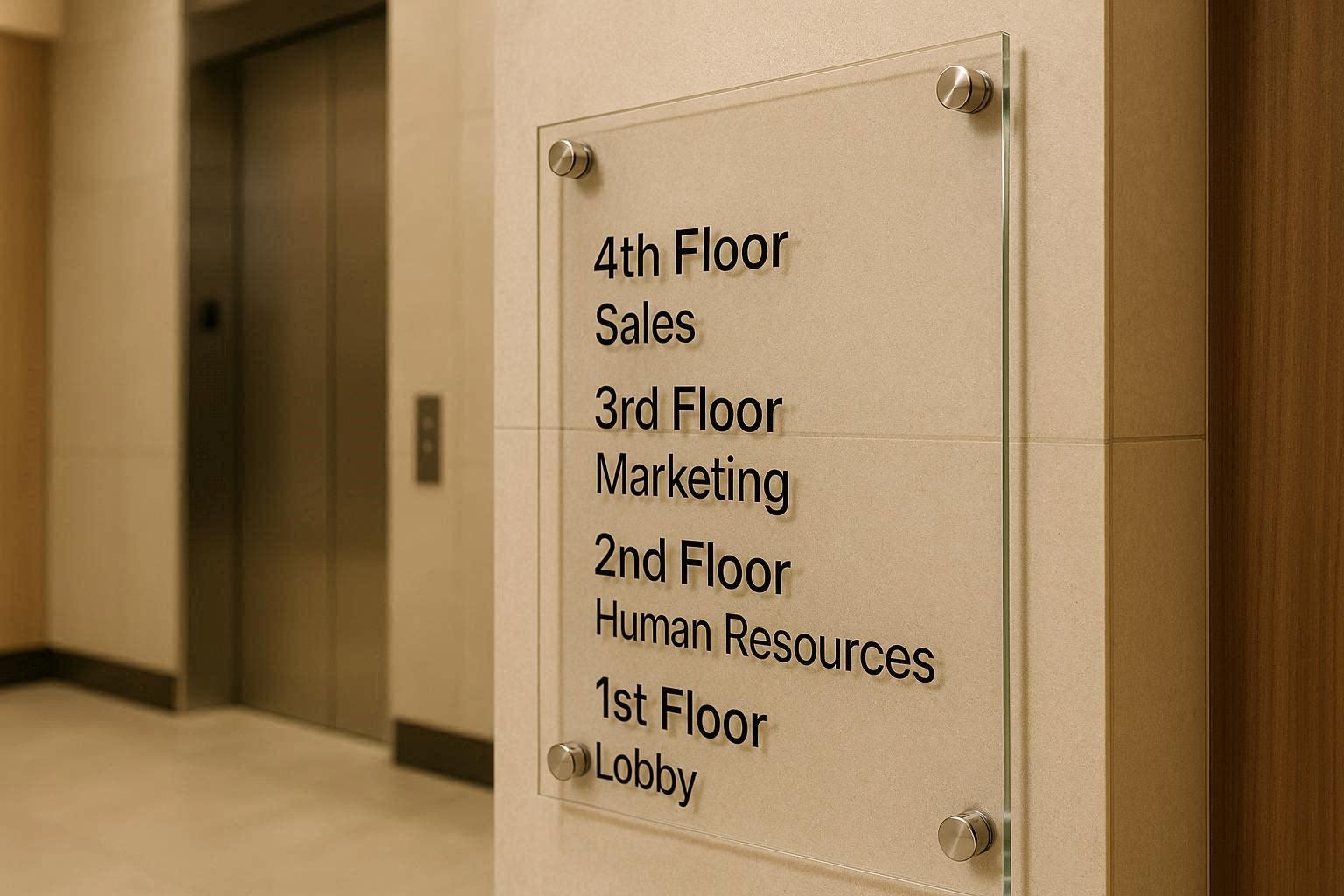 Floor & Elevator Lobby Signs