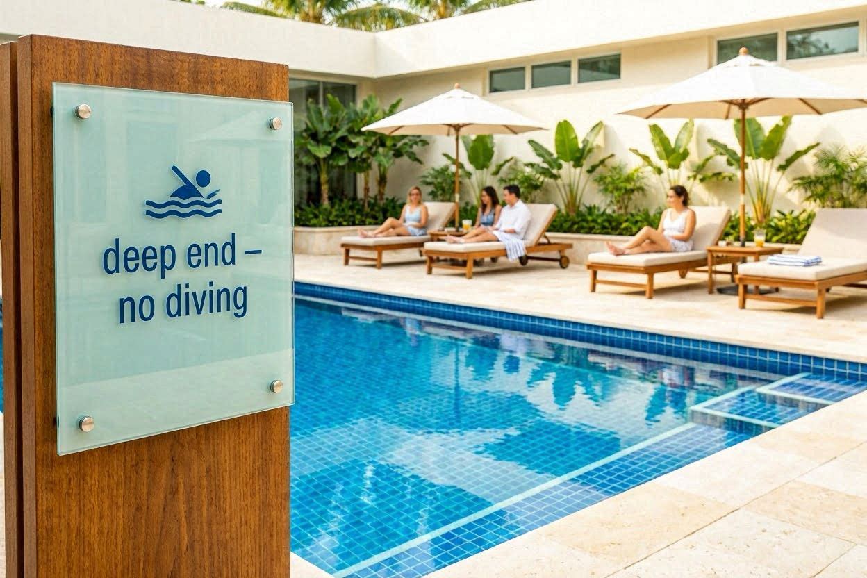 Pool & Spa Signs