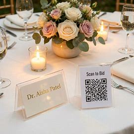 Acrylic Table Tents