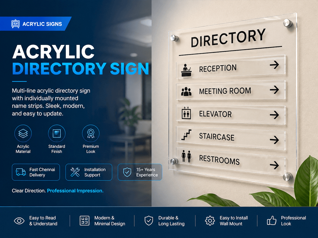 Acrylic Directory Sign