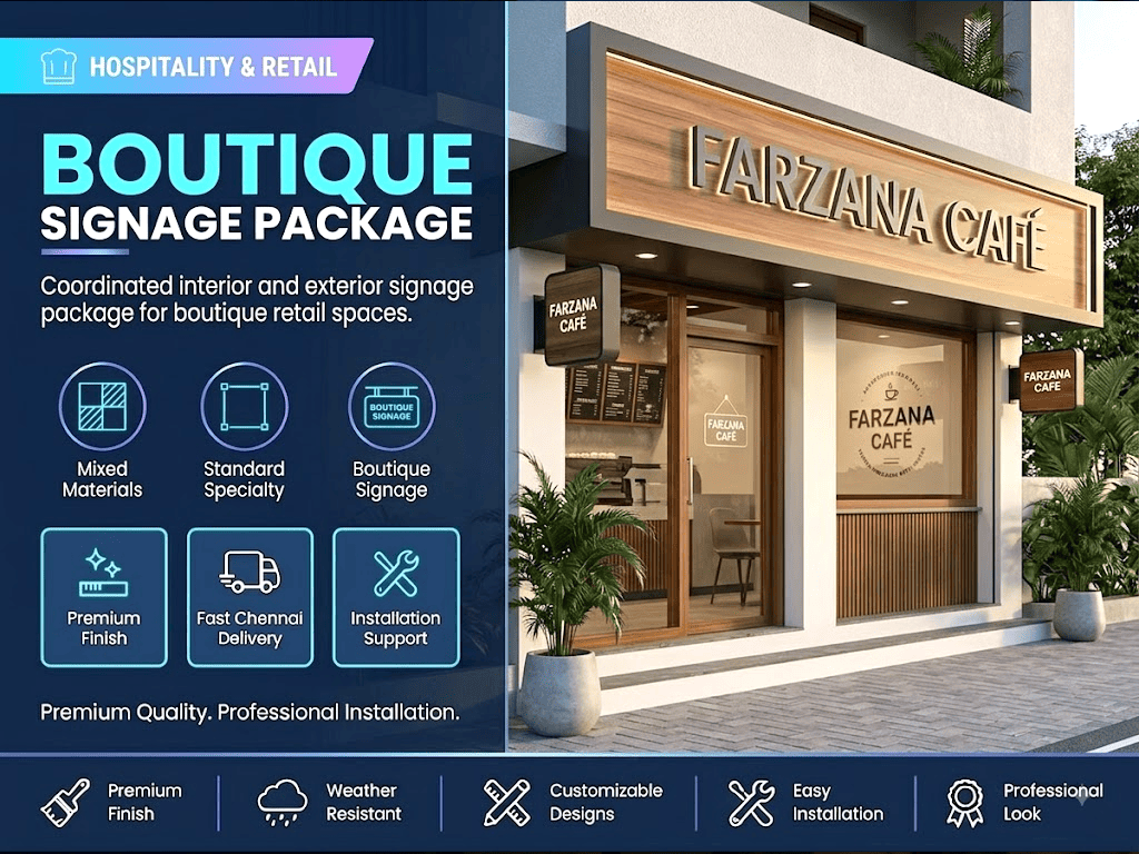 Boutique Signage Package