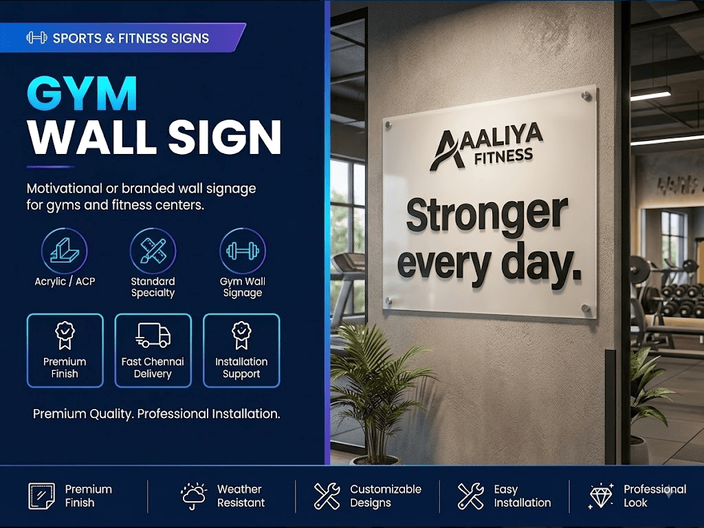 Gym Wall Sign