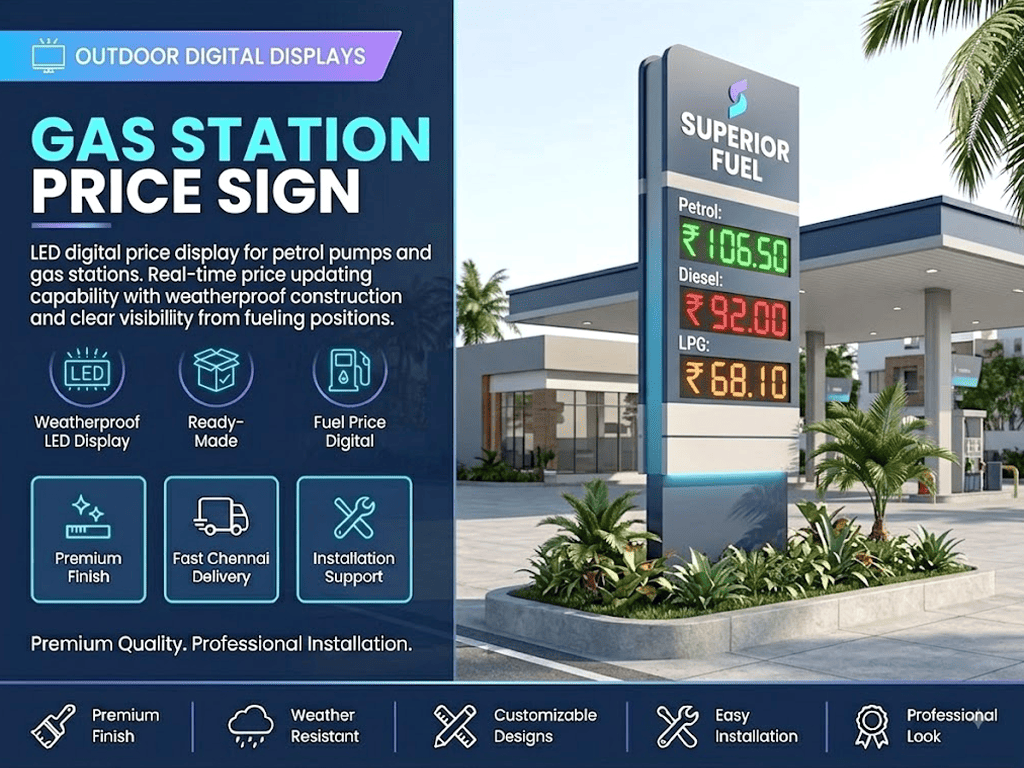 Gas Station Price Sign