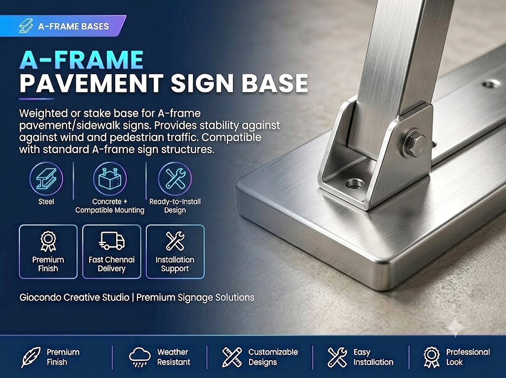 A-Frame Pavement Sign Base