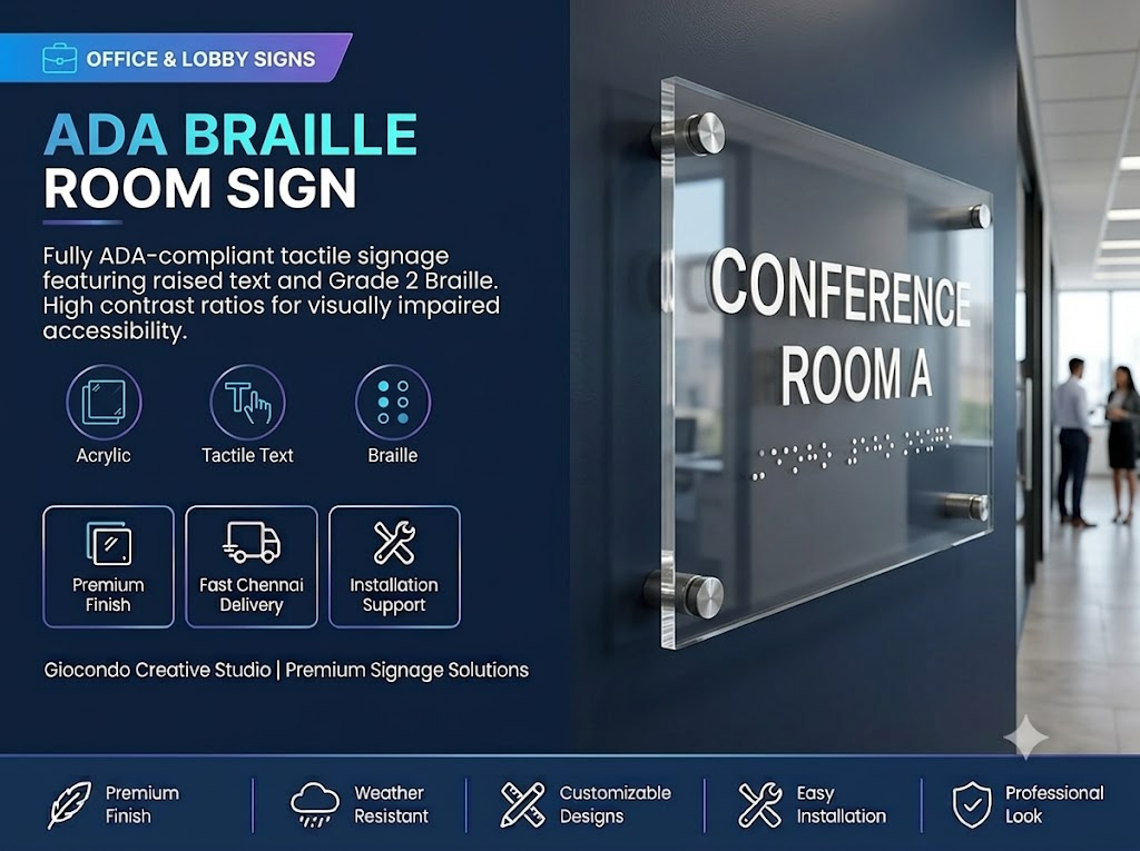 ADA Braille Room Sign