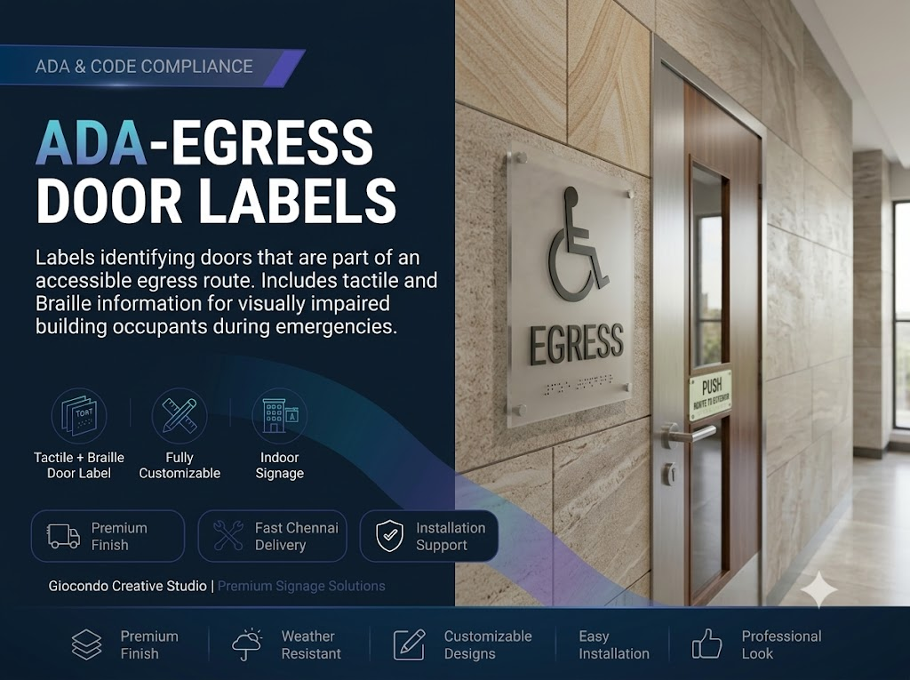 ADA-Egress Door Labels