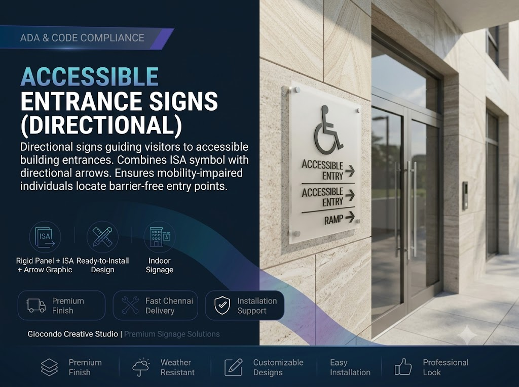 Accessible Entrance Signs (Directional)