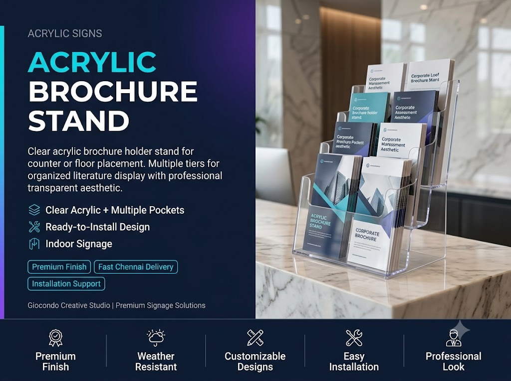 Acrylic Brochure Stand
