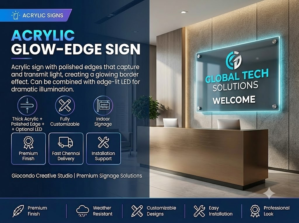 Acrylic Glow-Edge Sign