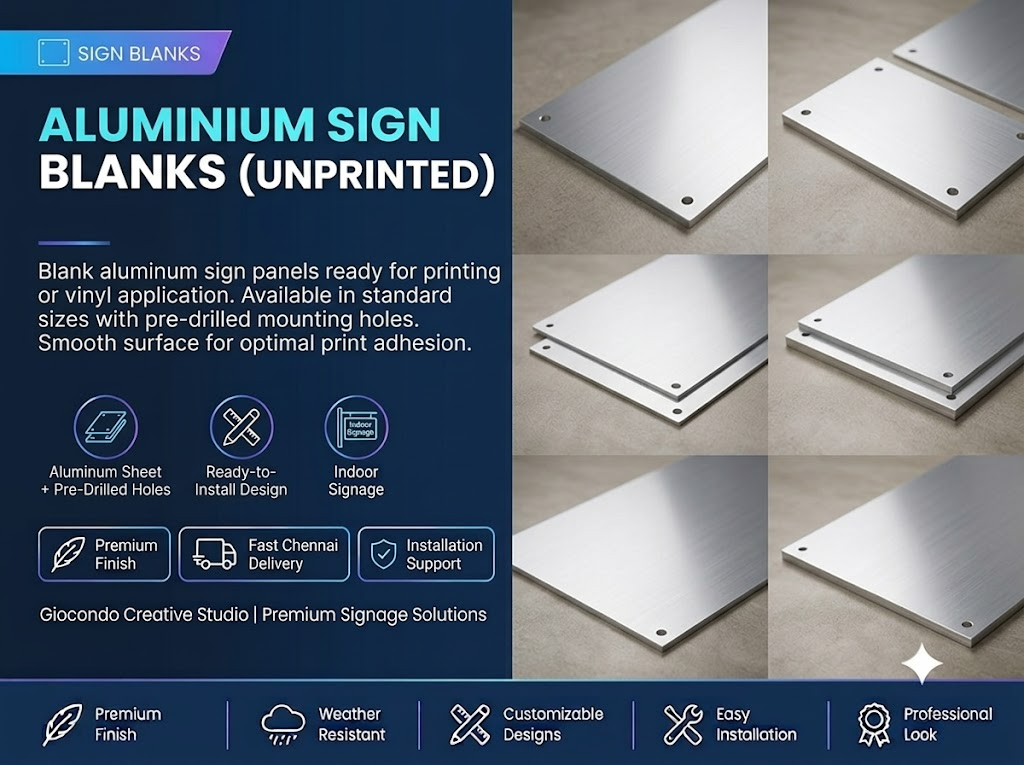 Aluminium Sign Blanks (Unprinted)