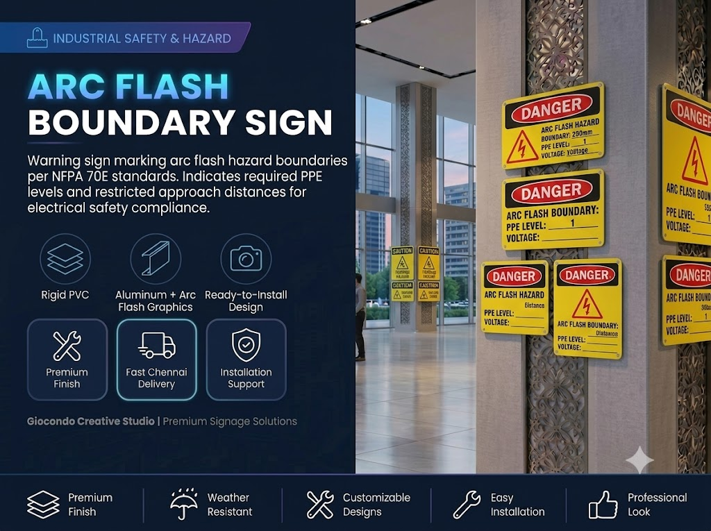 Arc Flash Boundary Sign