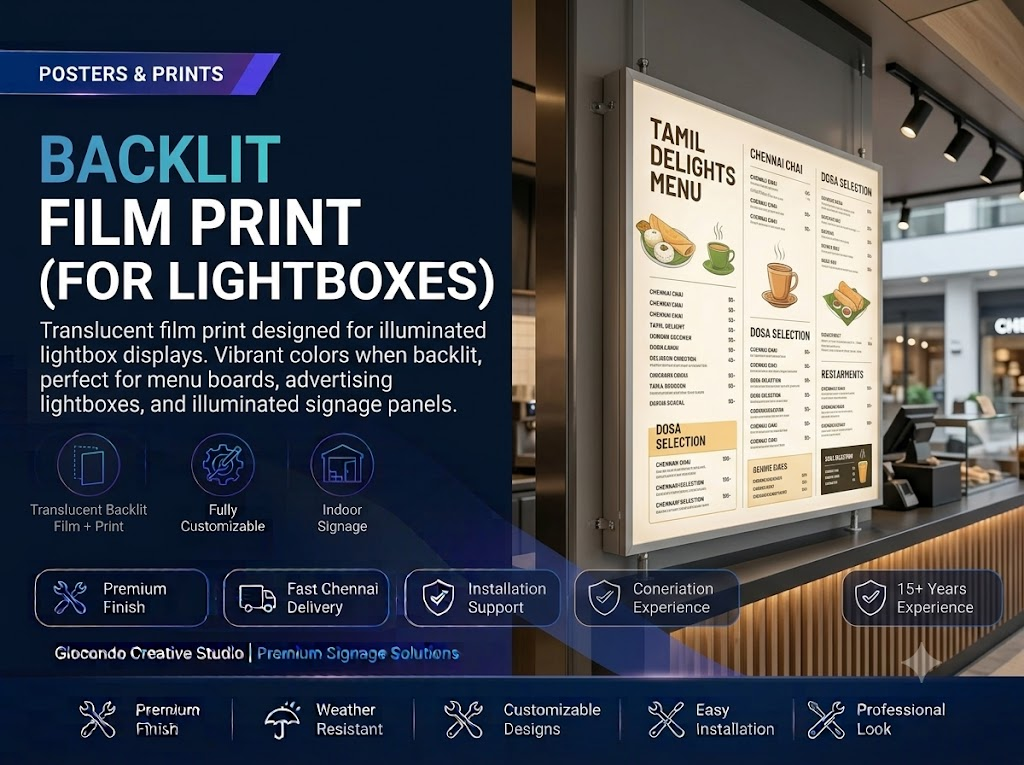 Backlit Film Print (For Lightboxes)