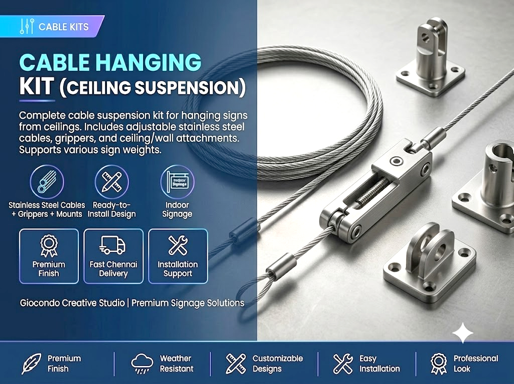 Cable Hanging Kit (Ceiling Suspension)