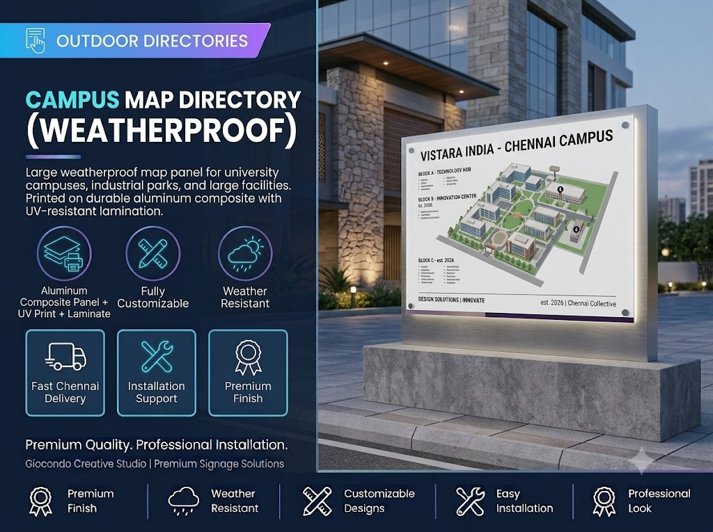 Campus Map Directory (Weatherproof)