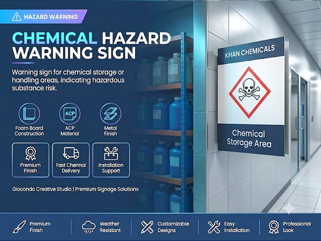Chemical Hazard Warning Sign