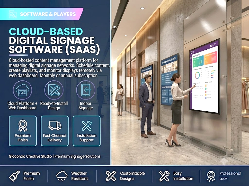 Cloud-Based Digital Signage Software (SaaS)