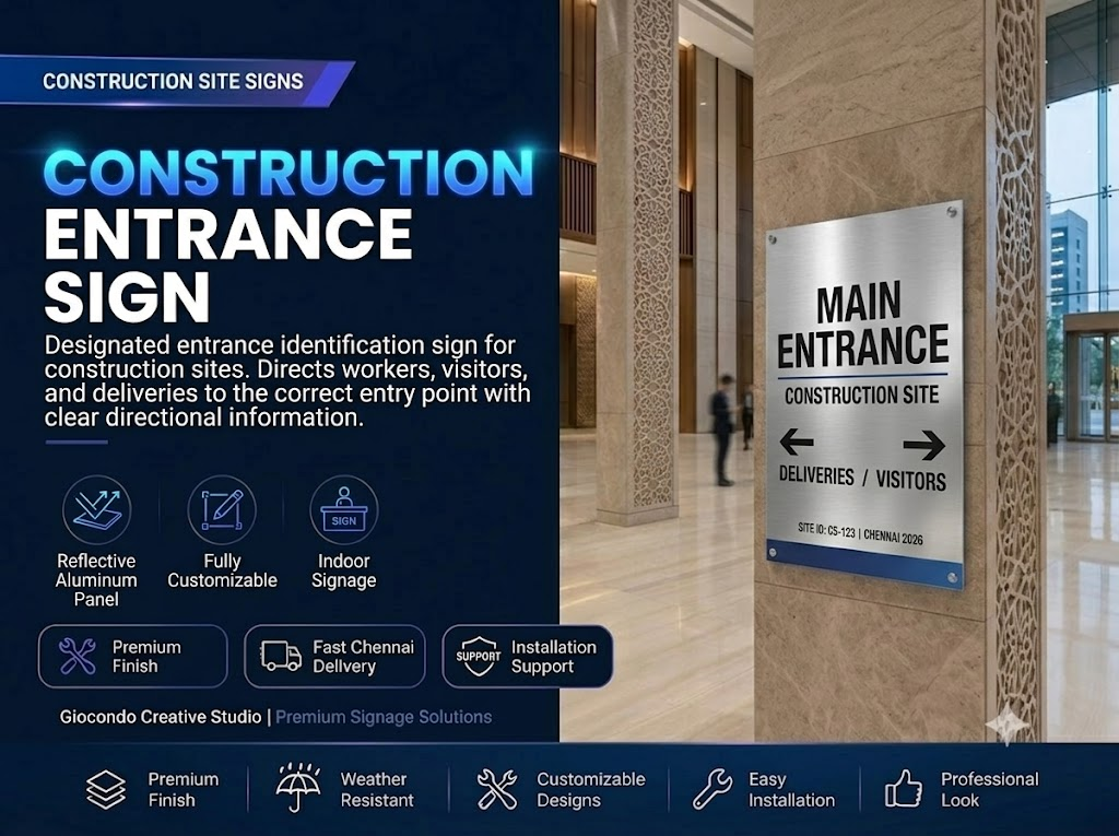 Construction Entrance Sign
