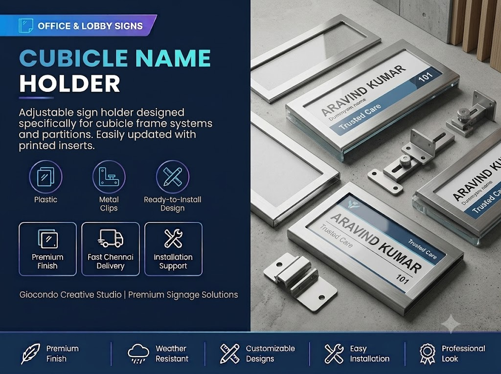 Cubicle Name Holder