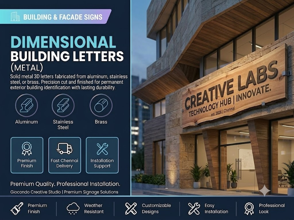 Dimensional Building Letters (Metal)