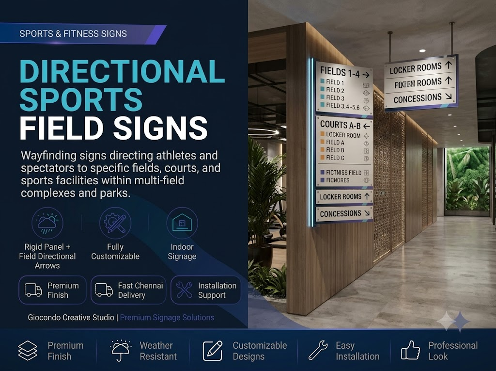 Directional Sports Field Signs