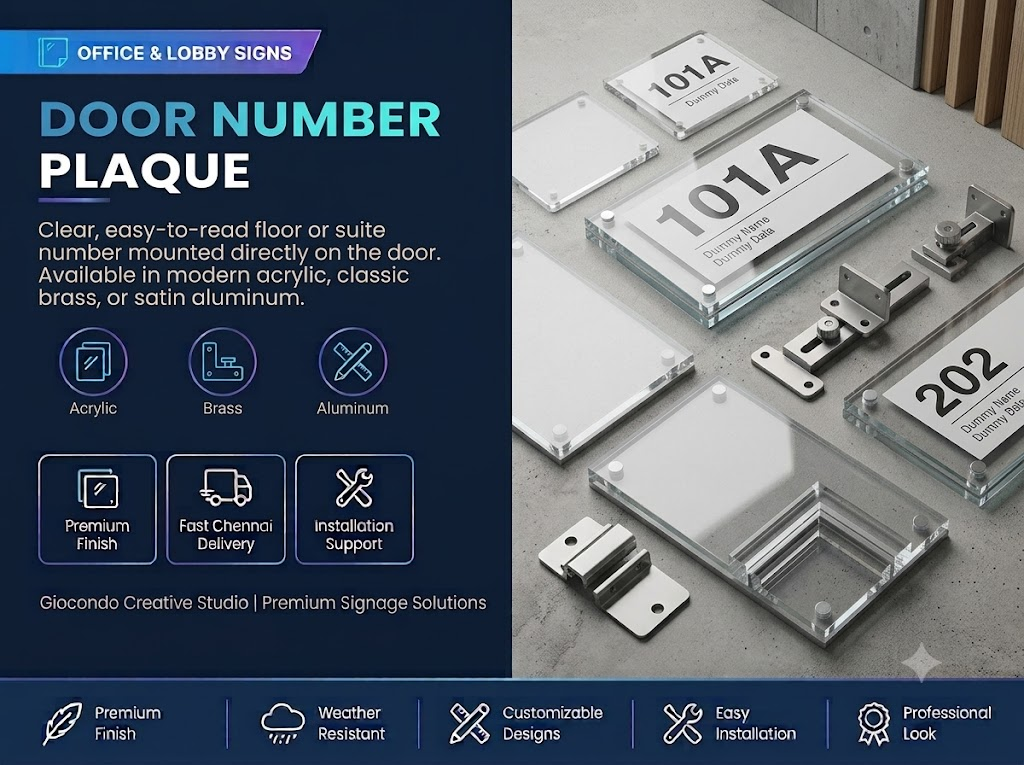 Door Number Plaque