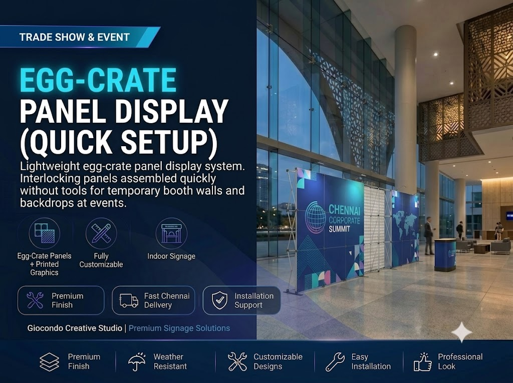 Egg-Crate Panel Display (Quick Setup)