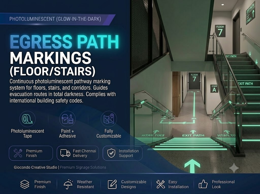 Egress Path Markings (Floor/Stairs)