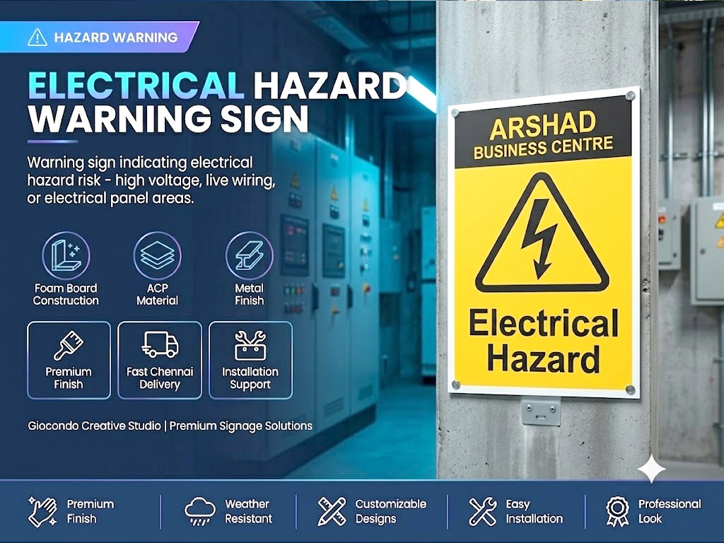 Electrical Hazard Warning Sign