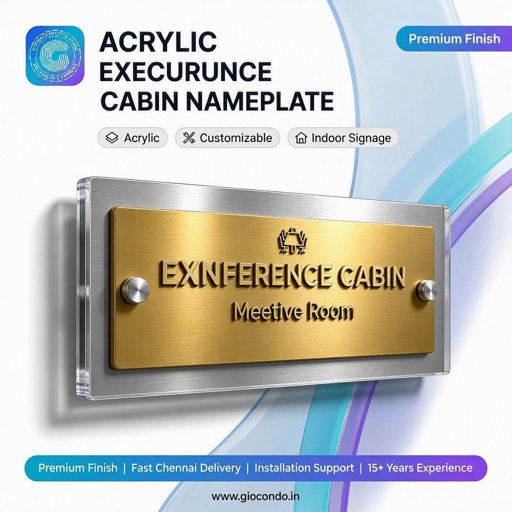 Executive Cabin Nameplate