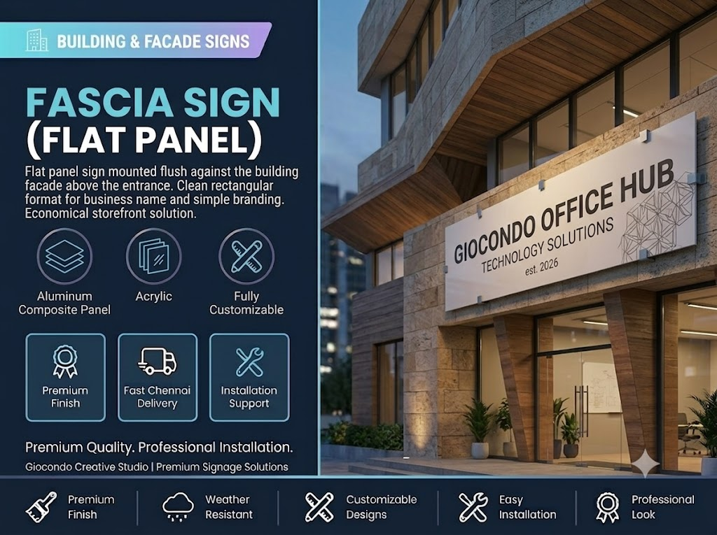 Fascia Sign (Flat Panel)