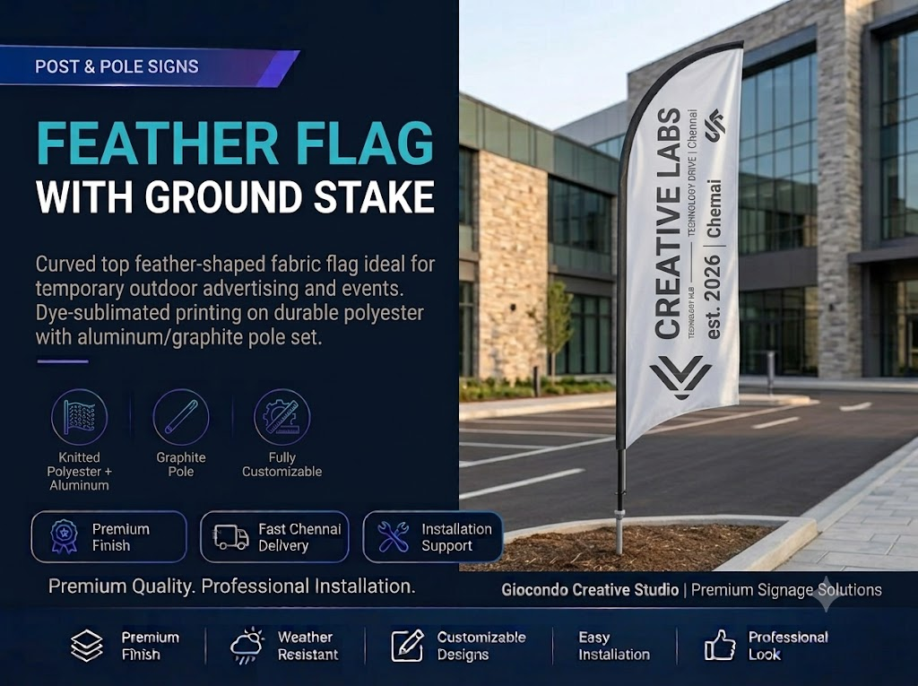 Feather Flag with Ground Stake