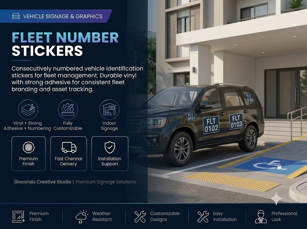 Fleet Number Stickers