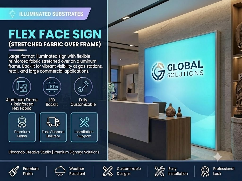 Flex Face Sign (Stretched Fabric Over Frame)