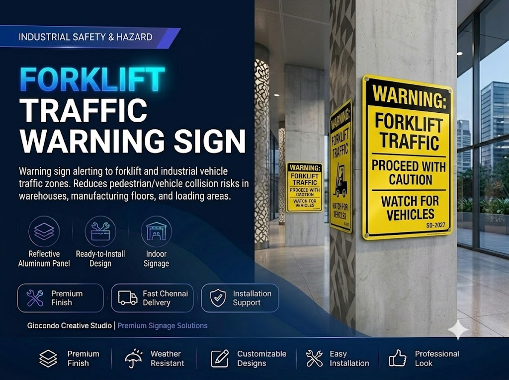Forklift Traffic Warning Sign