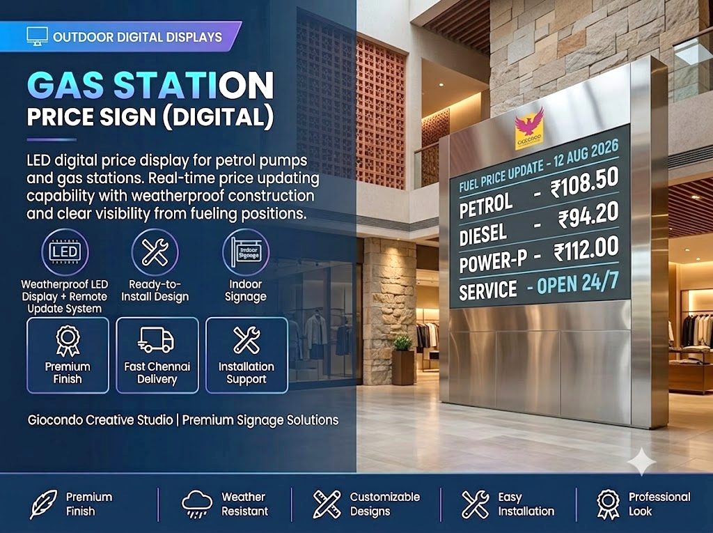 Gas Station Price Sign (Digital)