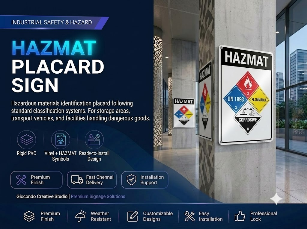 HAZMAT Placard Sign