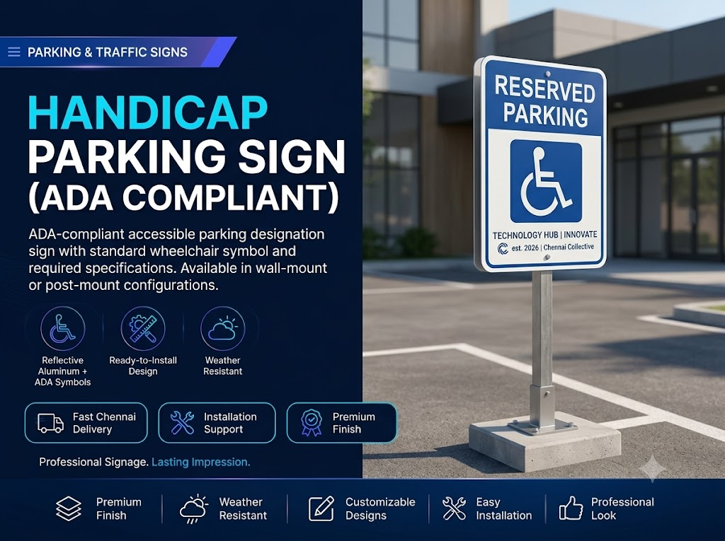 Handicap Parking Sign (ADA Compliant)