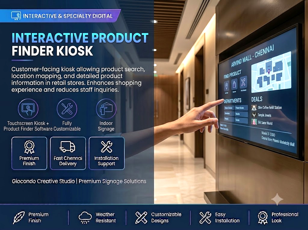 Interactive Product Finder Kiosk