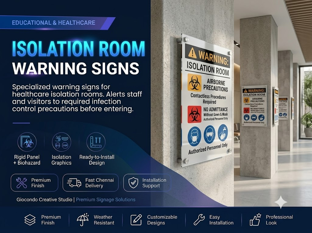 Isolation Room Warning Signs