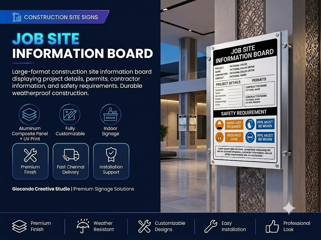 Job Site Information Board
