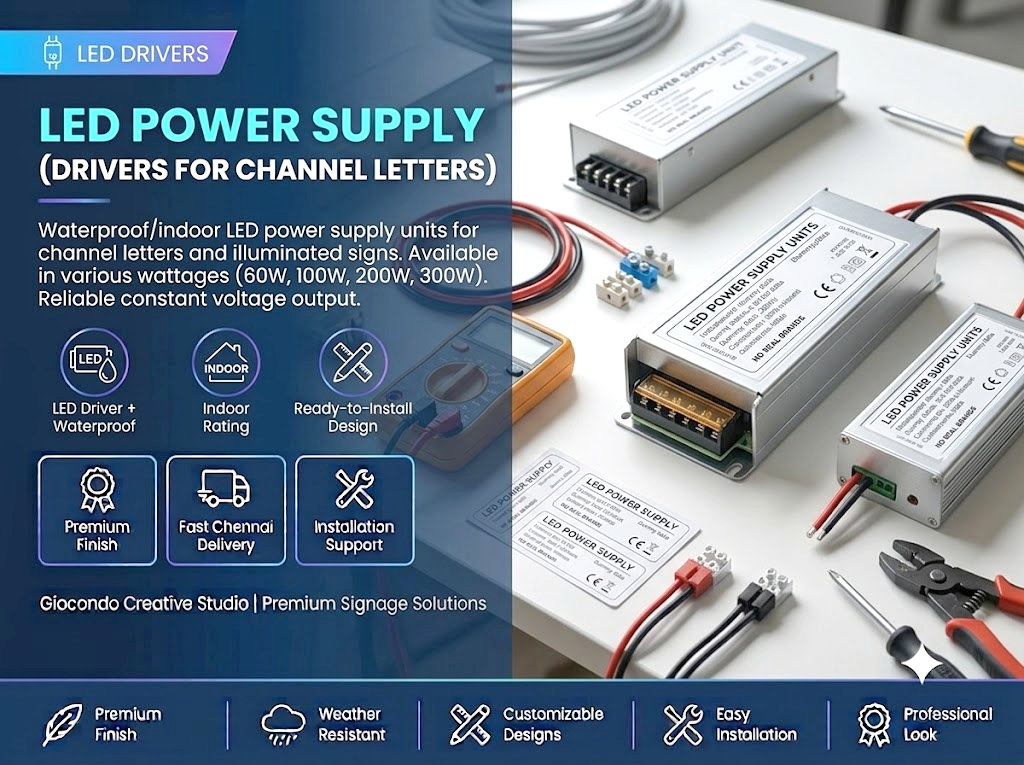 LED Power Supply (Drivers for Channel Letters)