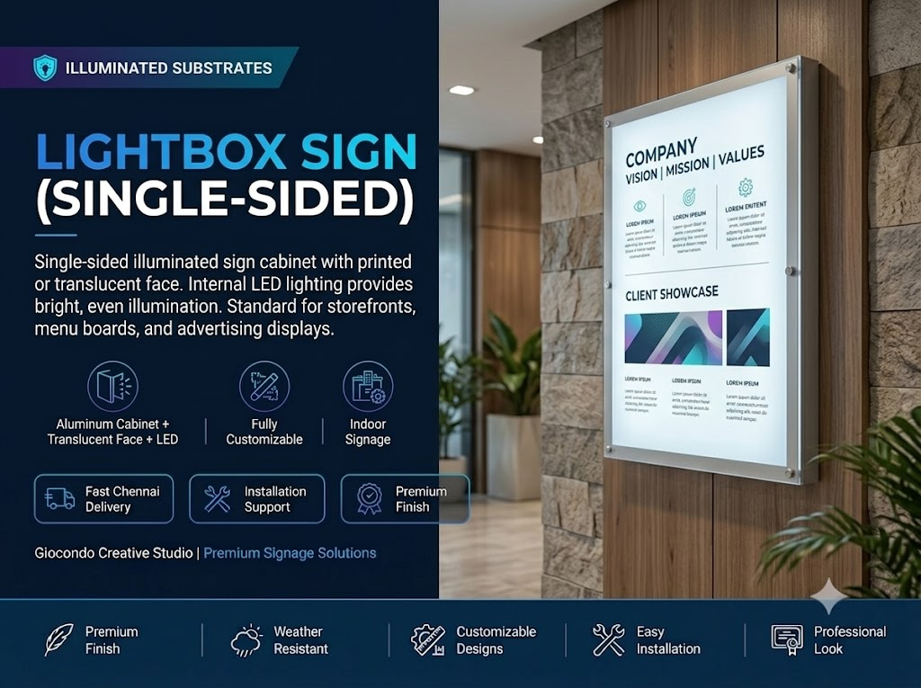 Lightbox Sign (Single-Sided)