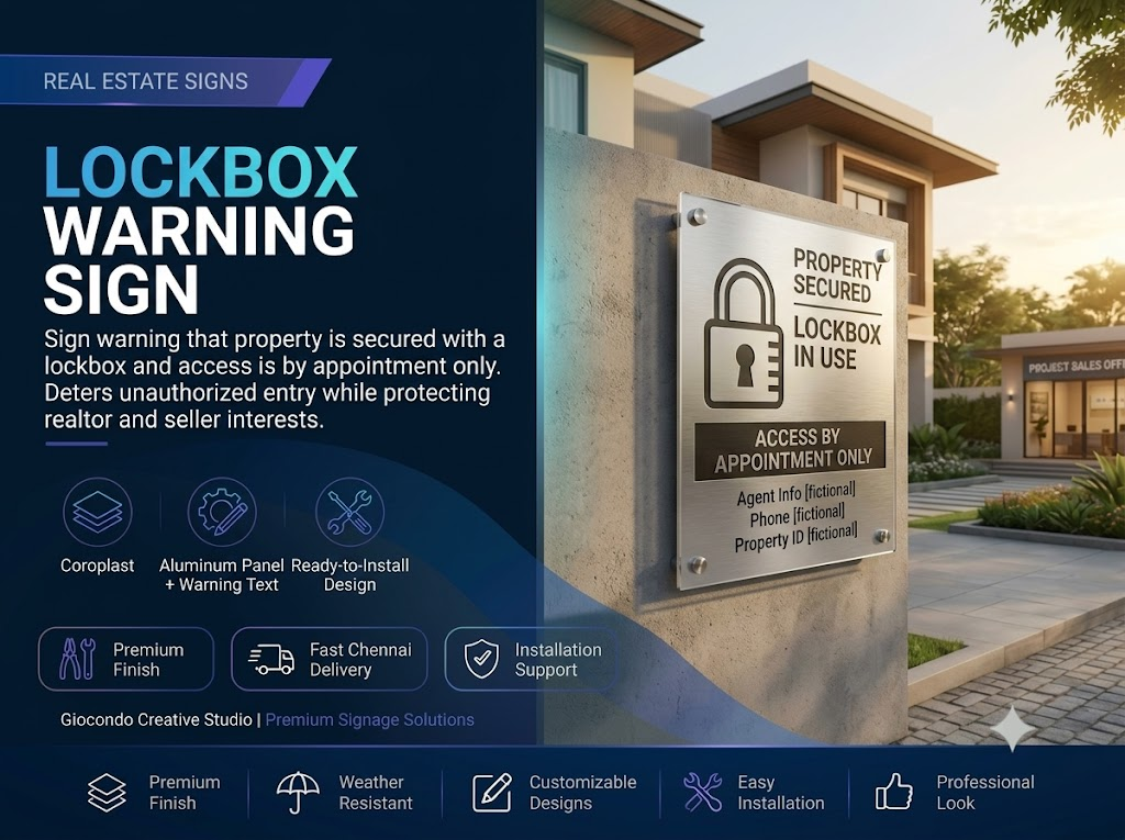 Lockbox Warning Sign