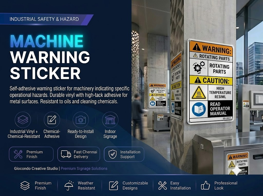 Machine Warning Sticker