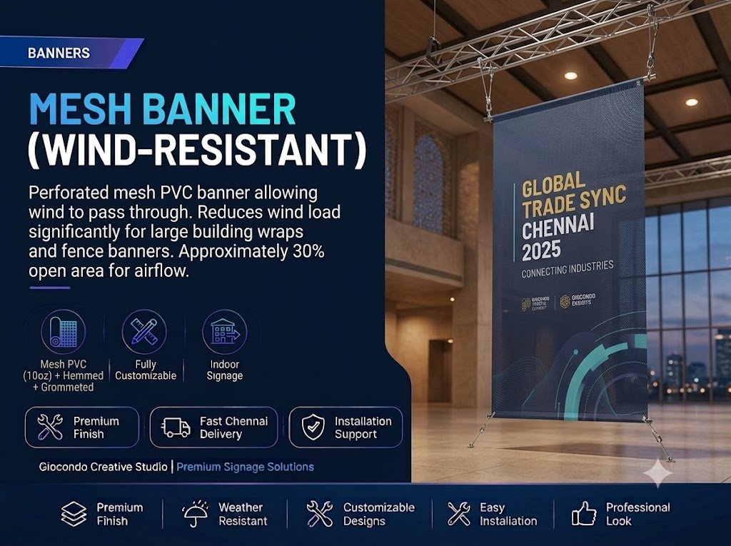 Mesh Banner (Wind-Resistant)