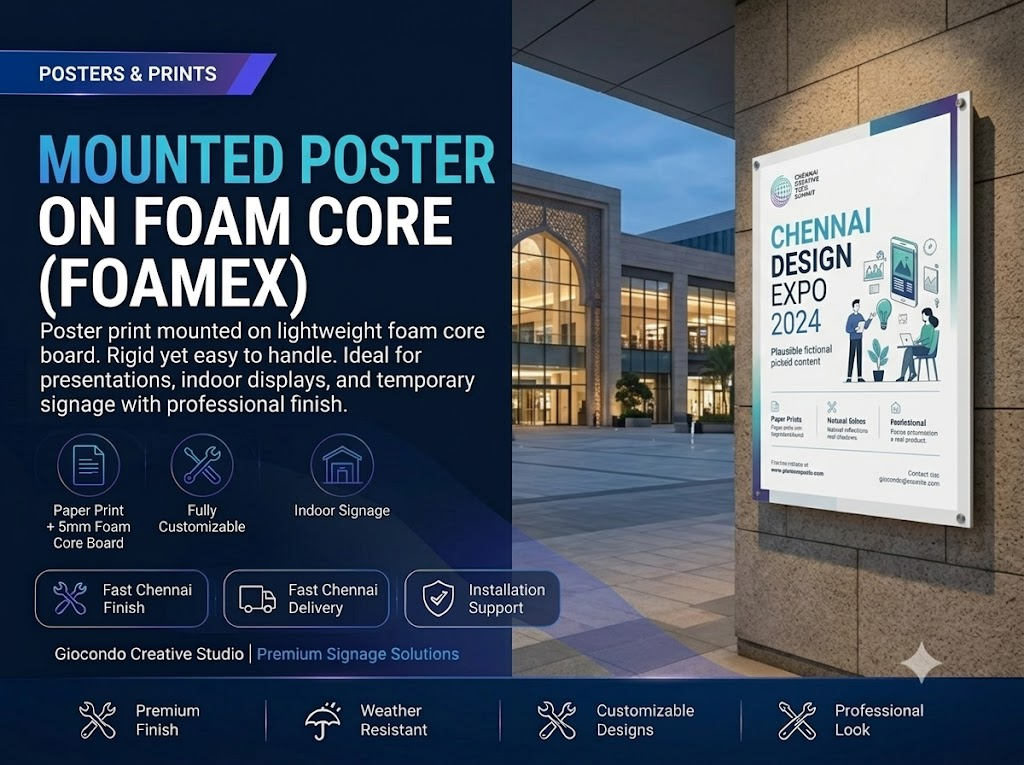 Mounted Poster on Foam Core (Foamex)