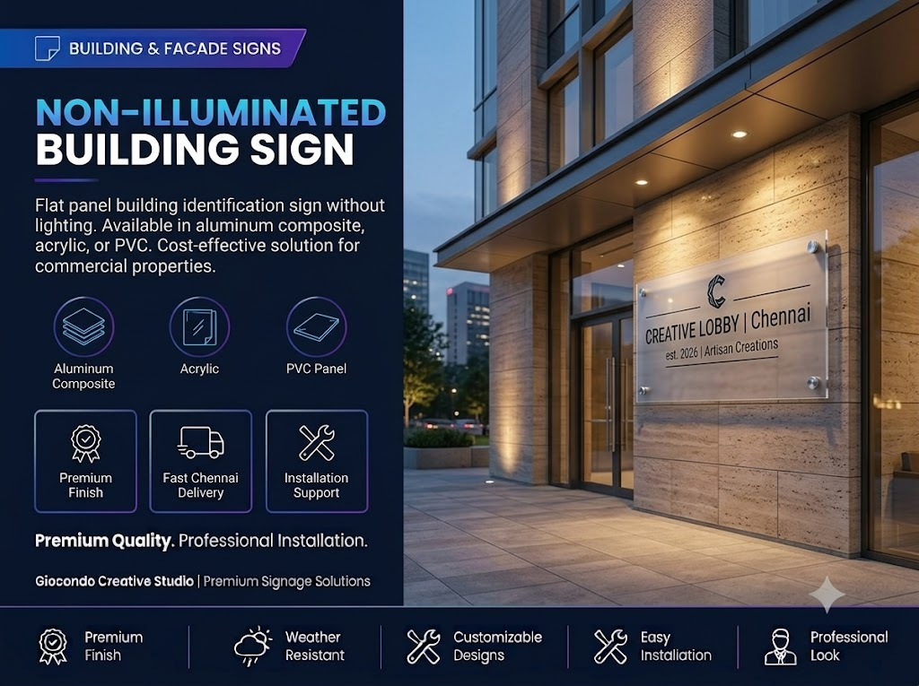 Non-Illuminated Building Sign
